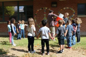 Group of Young kids learning